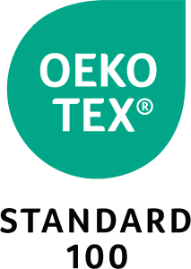 Logo de la certification OEKO-TEX Standard 100 pour les textiles testés contre les substances nocives
