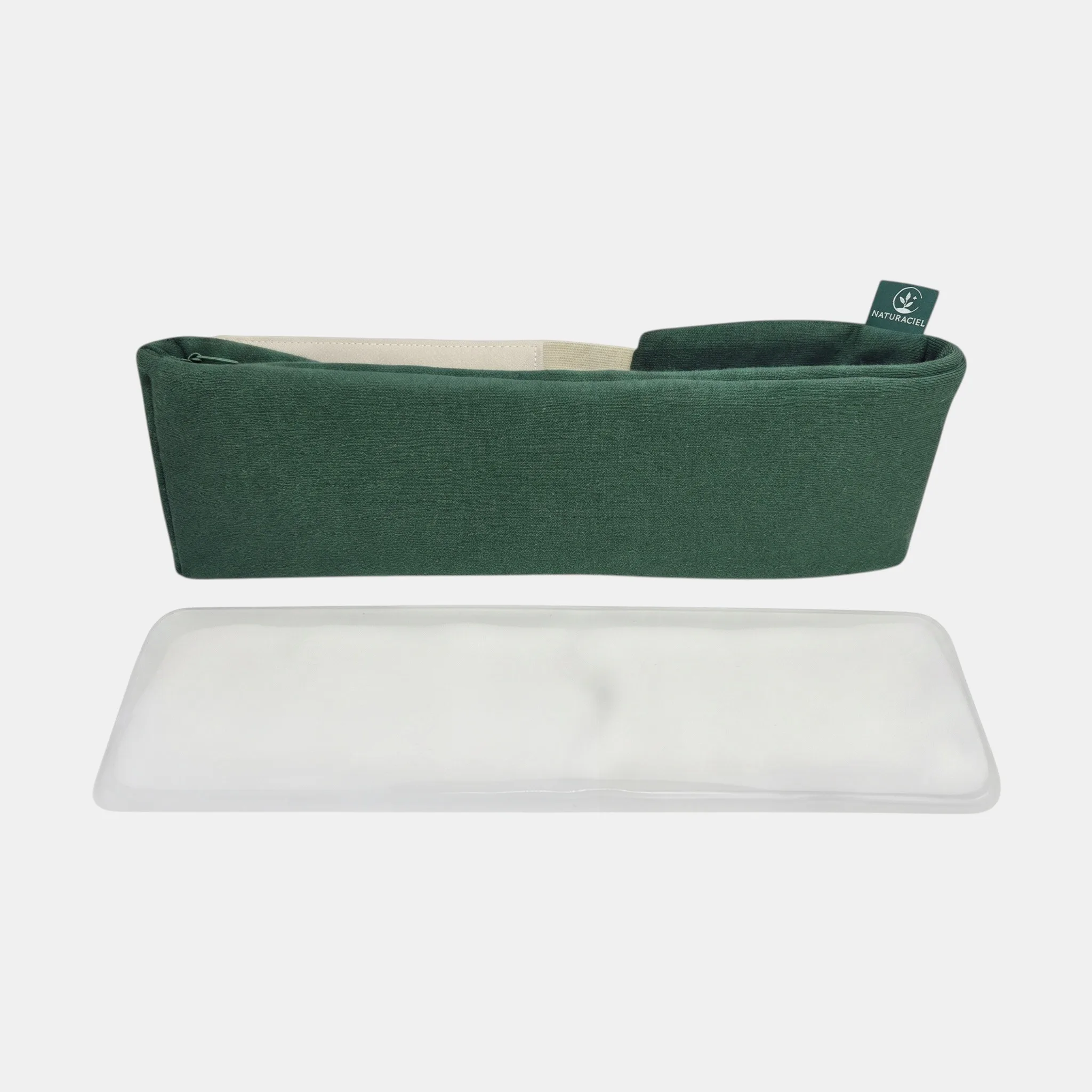 Bandeau migraine froid Naturaciel avec housse réversible et poche de gel
