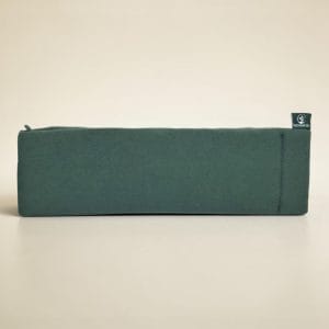 Bandeau migraine froid réversible Naturaciel en tissu vert – vue avant